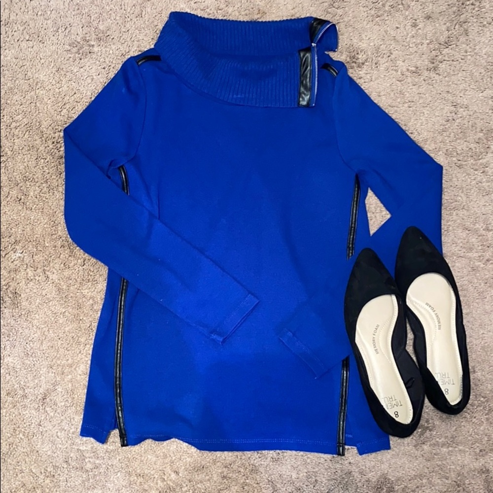 Blue sweater never worn.